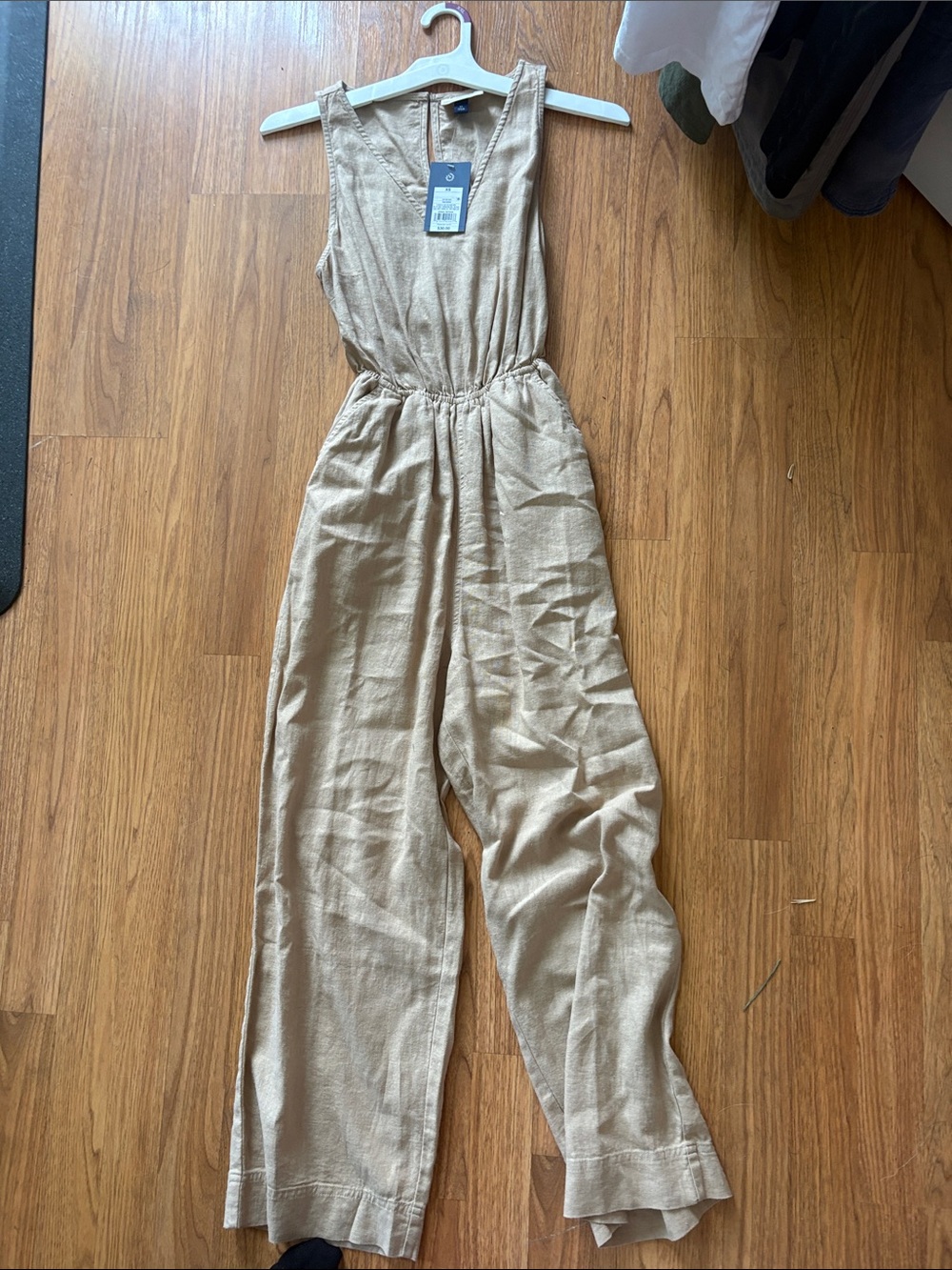 Universal Thread Sleeveless Jumpsuit in Beige